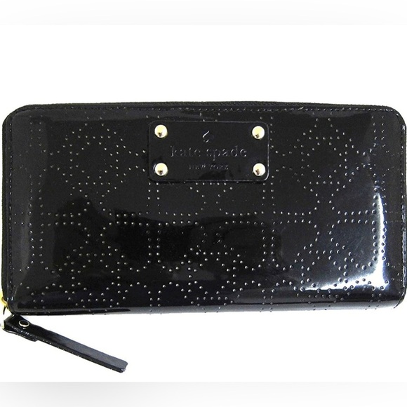kate spade Handbags - Kate Spade Metro Spade Leather Neda Zip Around Wallet